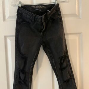 American Eagle super super stretch Jegging black size 4